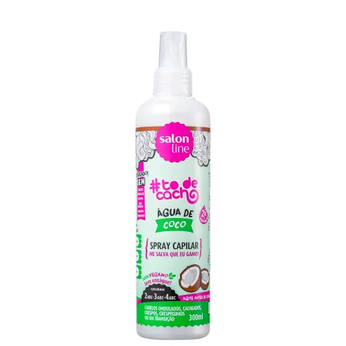 Spray Capilar Agua De Coco Liberado 300ml Salon Line - SALON LINE - Higiene E Beleza