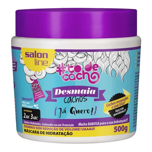 Creme Tratamento Salon Line 500g Desmaia Cachos Todecacho Unit - SALON LINE - Higiene E Beleza