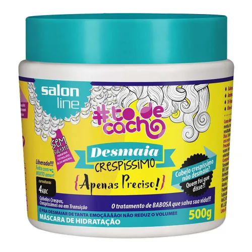 Creme Tratamento Salon Line 500g Desmaia Crespissimo Todecacho Unit - SALON LINE - Higiene E Beleza
