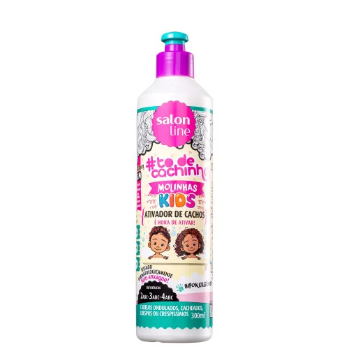 Ativador De Cachos Kids Liberado Todecacho 300ml - SALON LINE - Higiene E Beleza