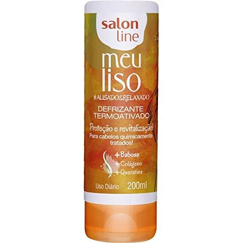 Defrizante Meu Liso Alisado Relaxado 200ml - SALON LINE - Higiene E Beleza