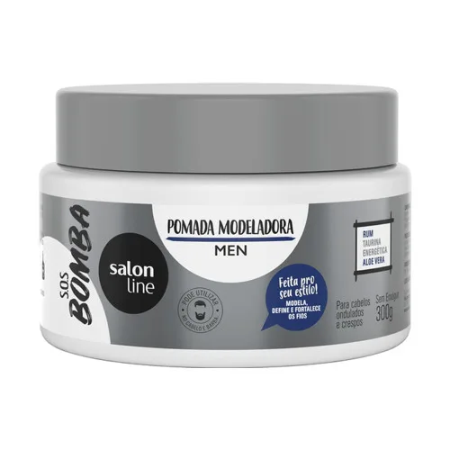 Pomada Modelador A Salon Line 300g Sos Bomba Men - SALON LINE - Higiene E Beleza