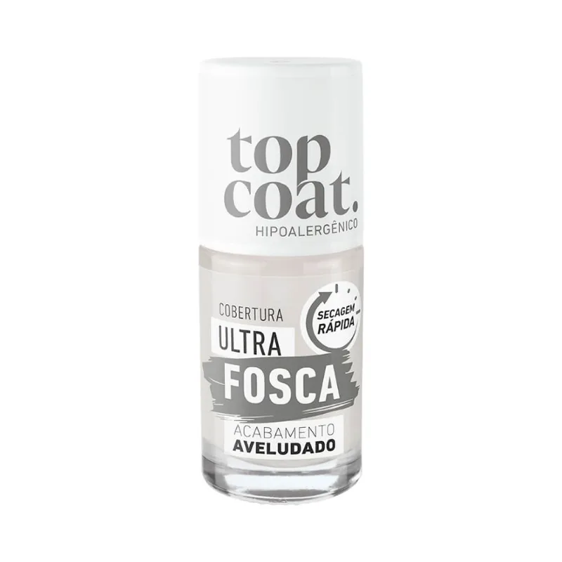 Esmalte Blant Top Coat Hipoalergênico Efeito Fosco Esm Blant 8,5ml Top Coat Efeito Fosco