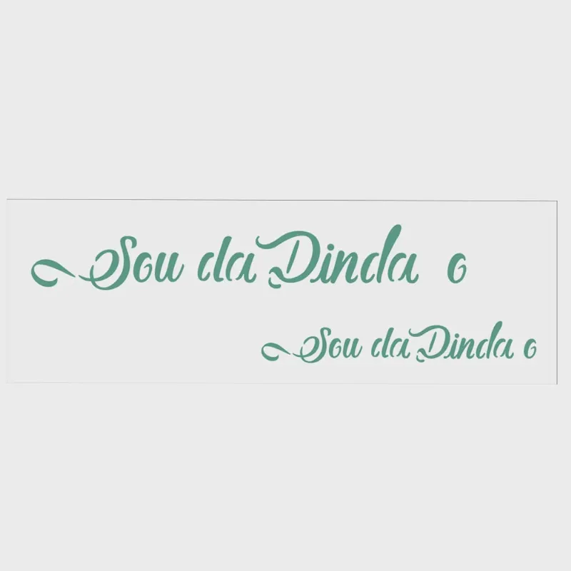Stencil Sp. 10x30 2914 f. Sou da Dinda