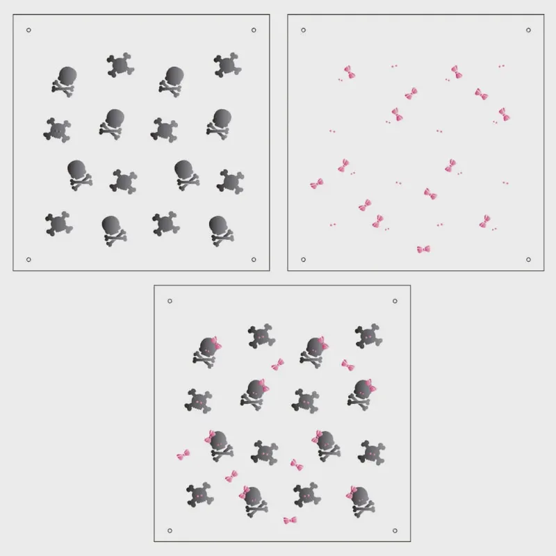 Stencil Dp. 14x14 1171 Micro Caveiras