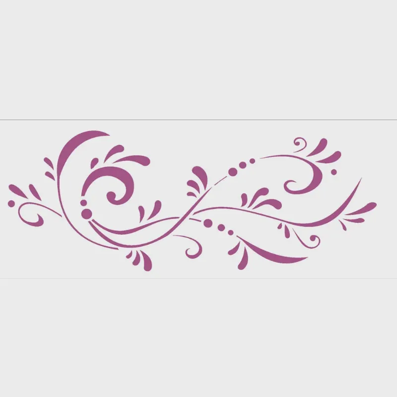 Stencil Sp. 10x30 1717 Arabesco Gotas