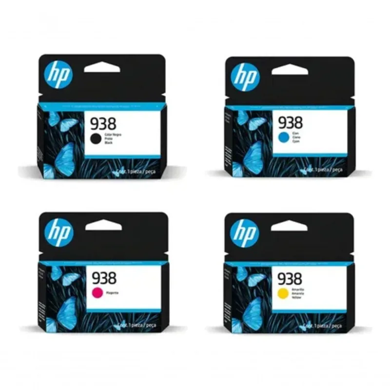 Cartucho de Tinta HP 938 Kit 4 Cores Preto Magenta Ciano Amarelo Rendimento 1.250 e 800 Páginas HP - hp - Informática