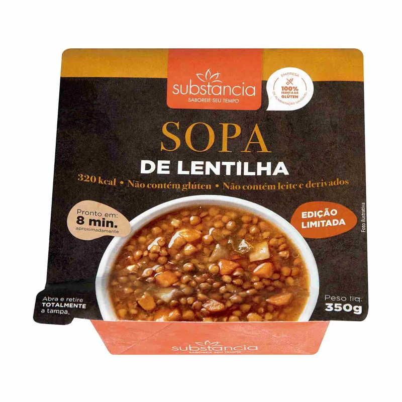 Sopa de Lentilha Substância 350g - Substância - Mercearia