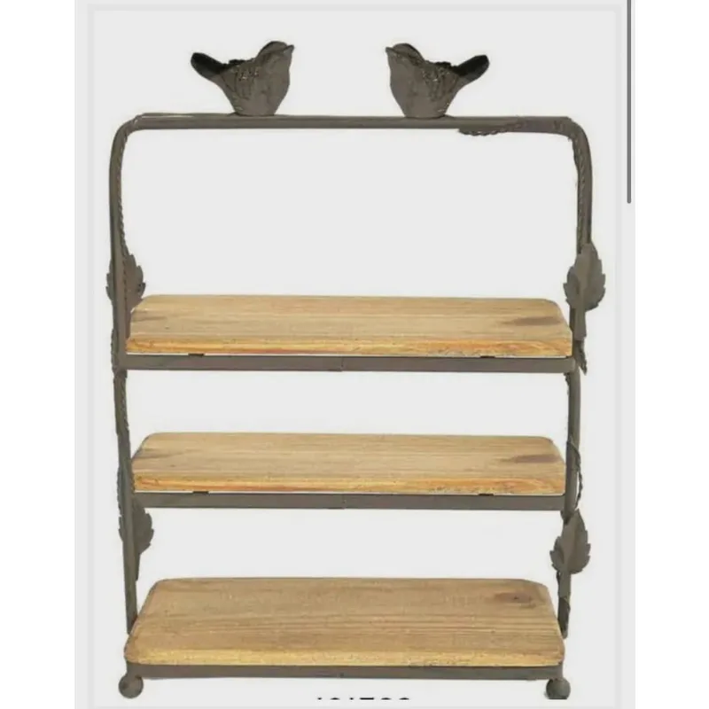 Suporte 3 andares passarinho Hg Decor