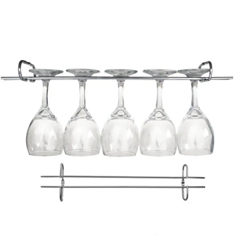 Suporte Organizador De Armário Porta Taças Cromado 35cm
