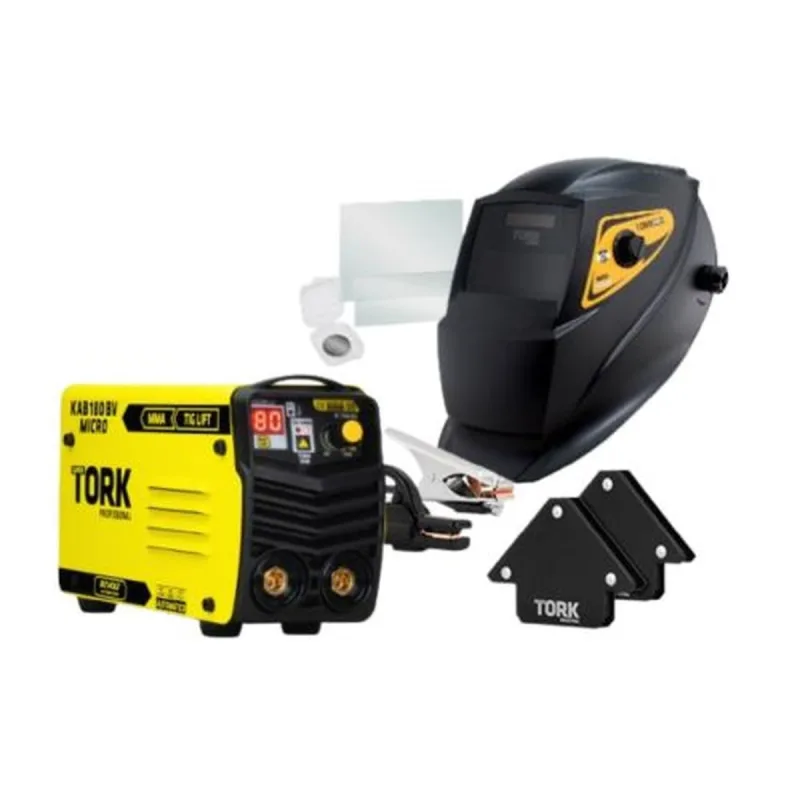 Inversor Solda 180a Super Combo Com 7 Peças Bivolt - Tork - TORK - Casa E Construção