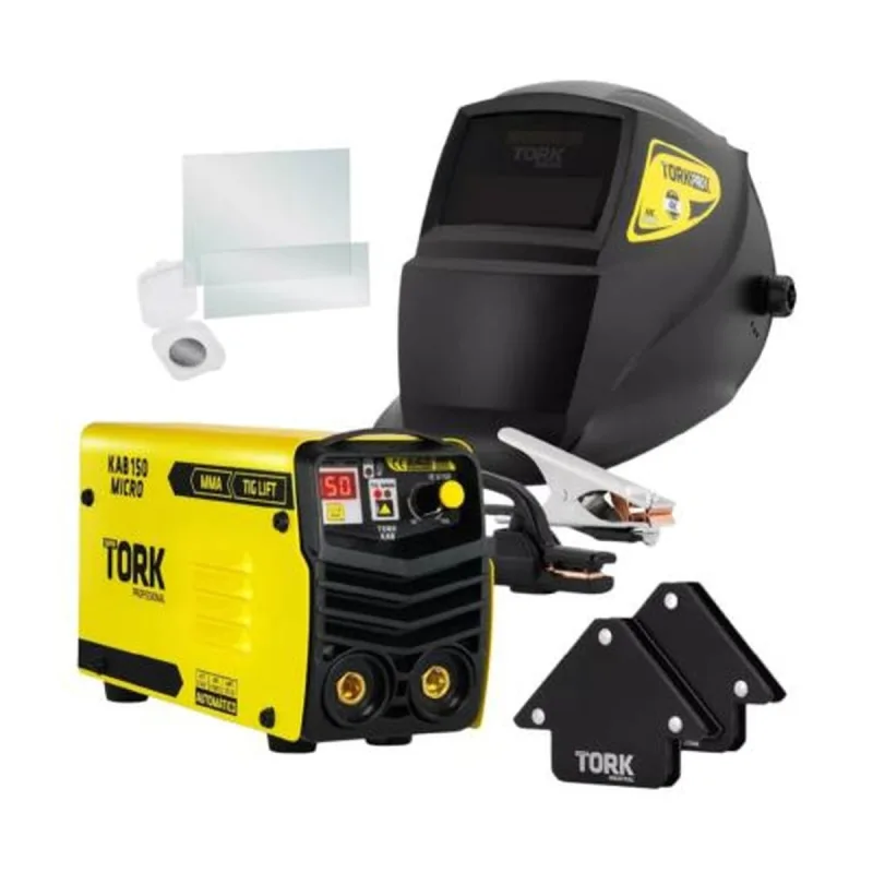 Inversor Solda 150a Super Combo Com 7 Peças Bivolt - Tork - TORK - Casa E Construção