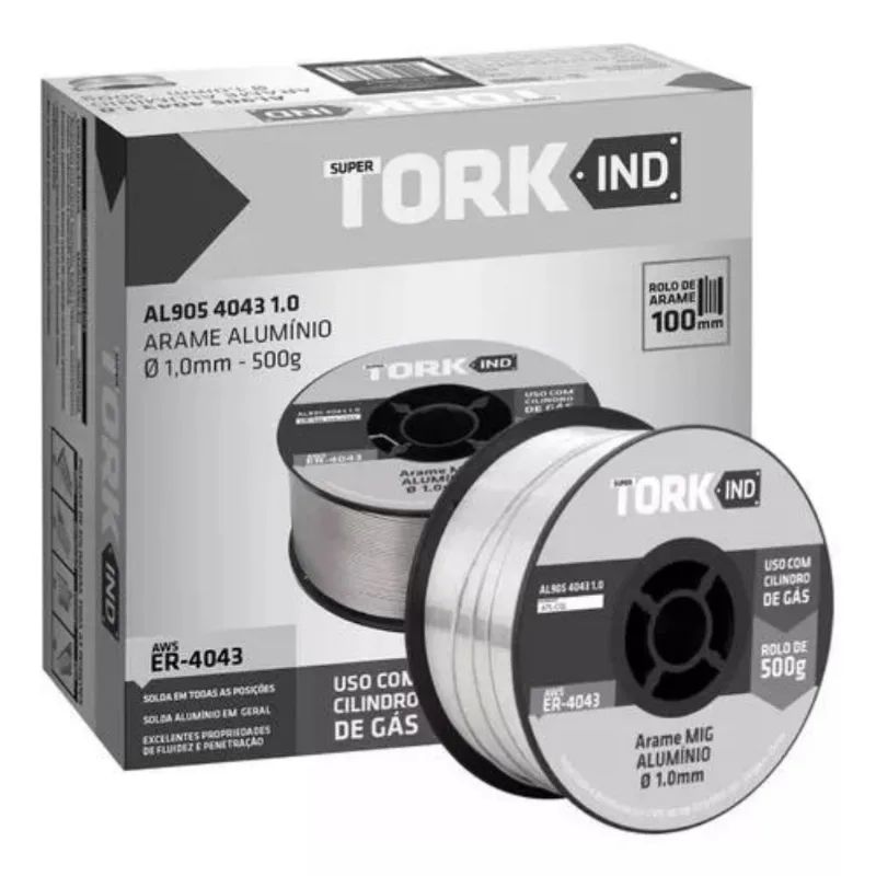 Arame Solda Mig Alumínio Para Uso Com Gás 1,0mm Super Tork