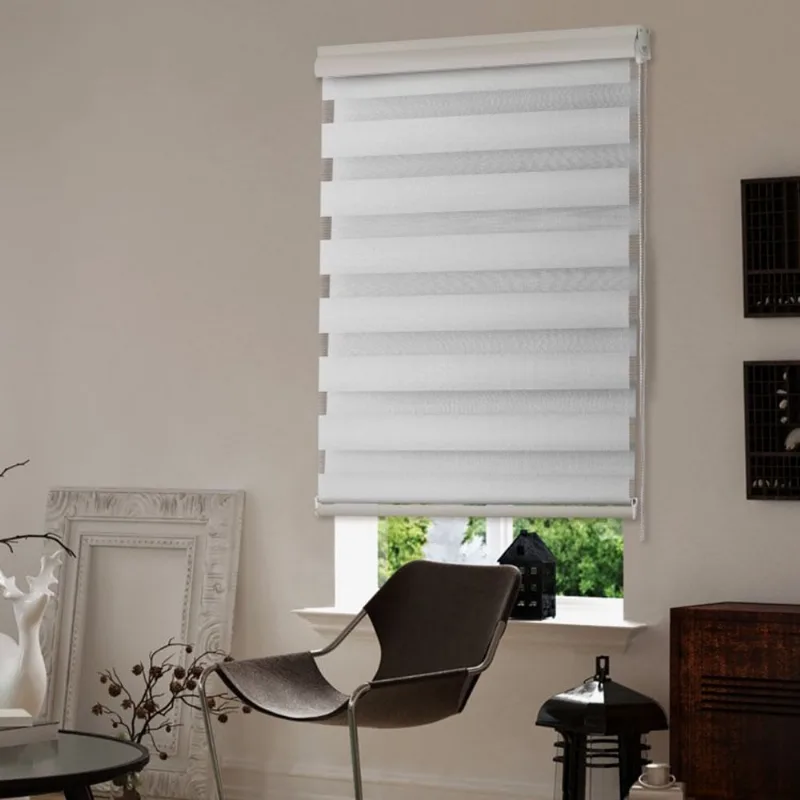 Persiana Rolô Rainbow Zebra Evolux 1,20x1,60 Branca: Elegância e Versatilidade para seu Espaço tudo para a sua casa