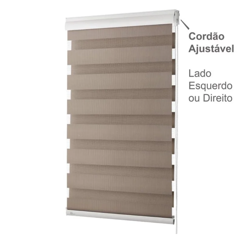 Persiana Rolô Rainbow Zebra Evolux 1,00x2,20 Caramelo: Elegância e Versatilidade para seu Espaço tudo para a sua casa