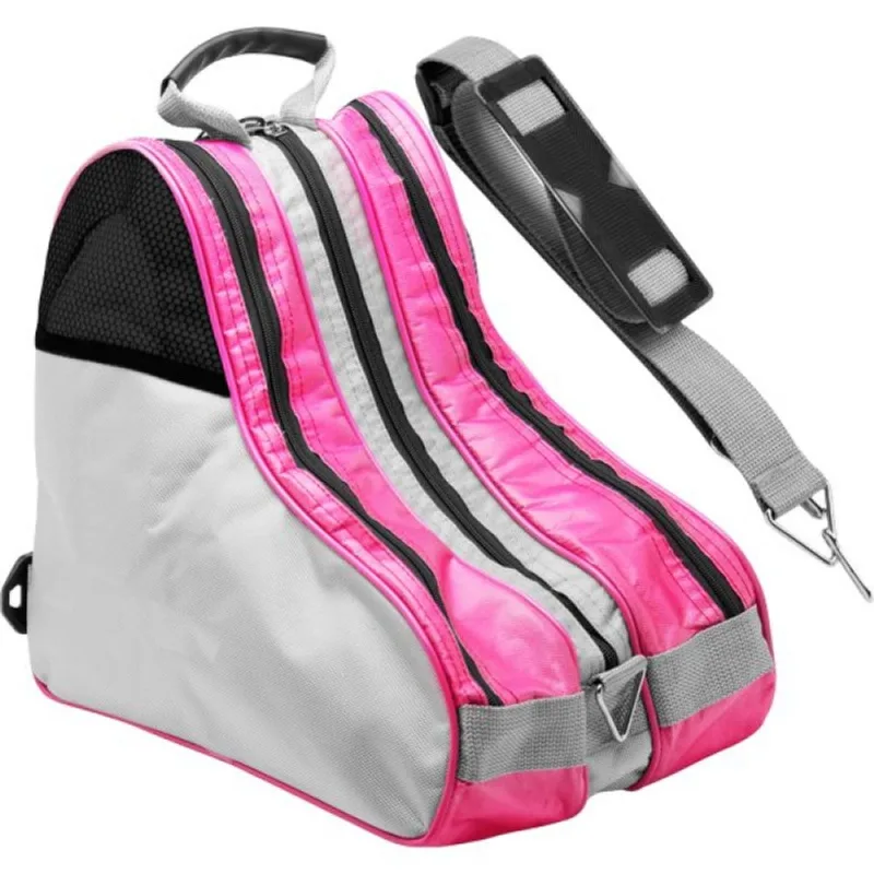 Bolsas Patins Roller Inline 4 Rodas Semi e Profissional Rosa