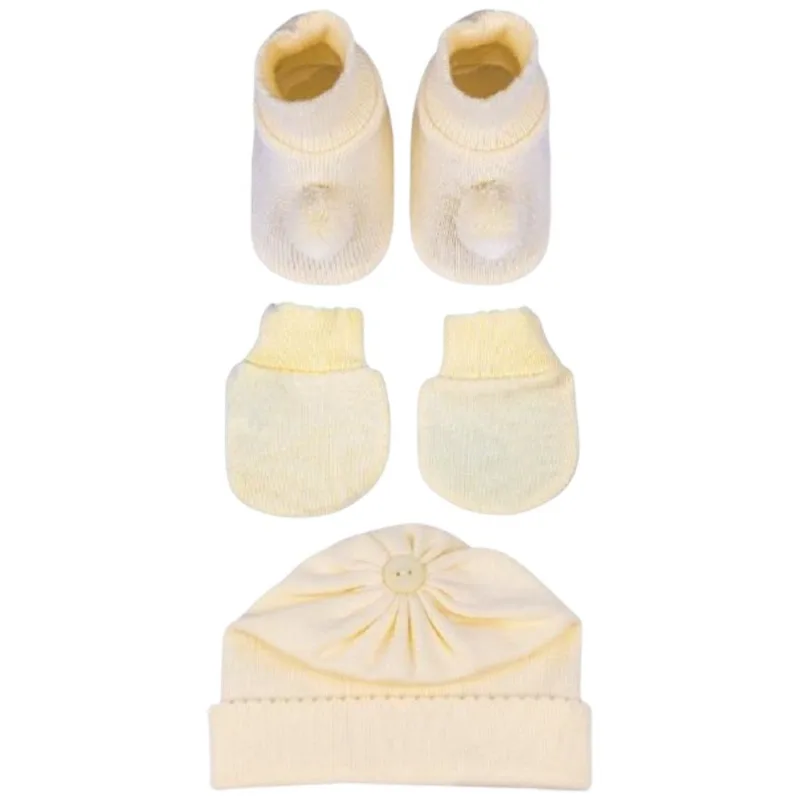Kit Bebê RN Sanches 3 Peças Amarelo (MP)