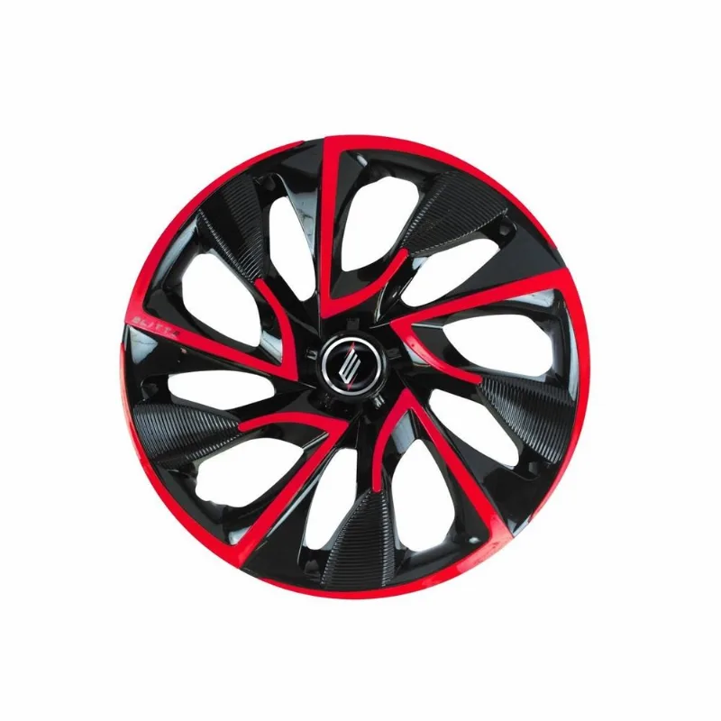 Calota Aro 14 Ds4 Red Cup Esportiva Universal - Elitte Preto Vermelho