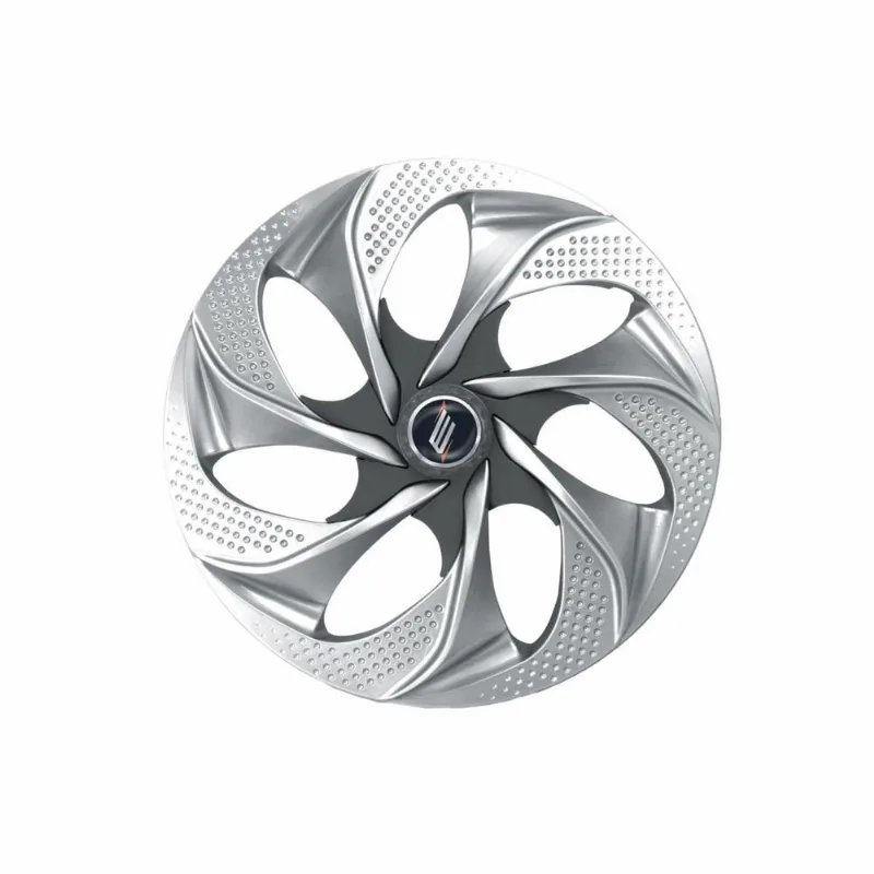Calota Aro 14 Evolution Silver Graphite Esportiva Universal - Elitte Prata Grafite