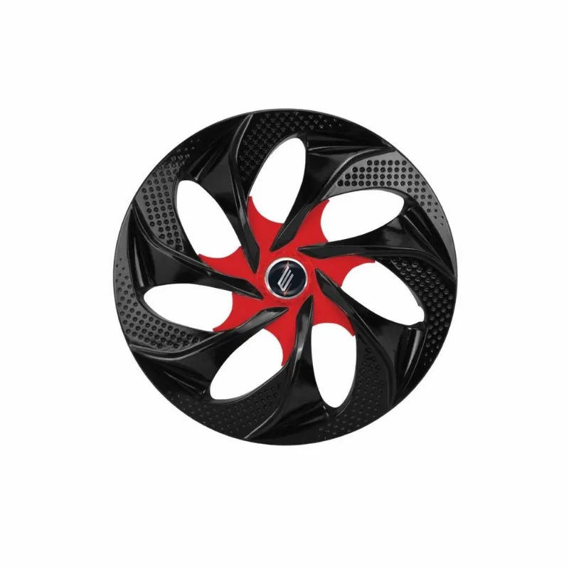 Calota Aro 14 Evolution Black Red Esportiva Universal - Elitte Preto Vermelho