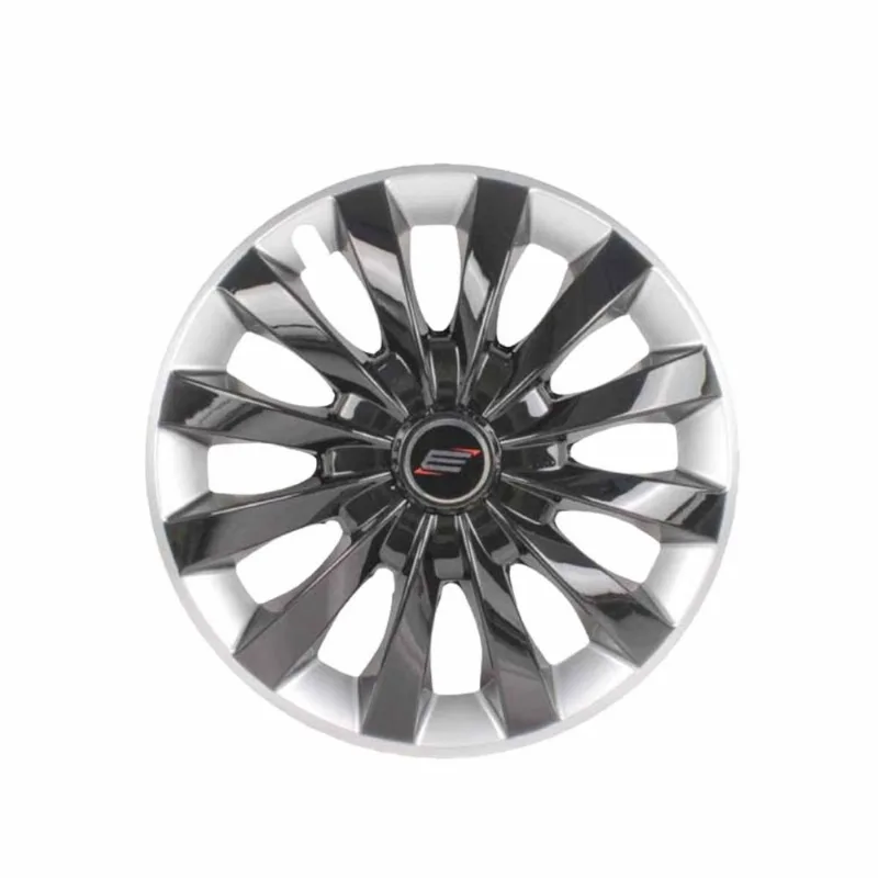 Calota Aro 13 Flap Black Silver Esportiva Universal - Elitte Preto Prata