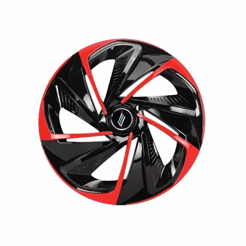 Calota Aro 13 Nitro Black Red Esportiva Universal - Elitte Preto Vermelho