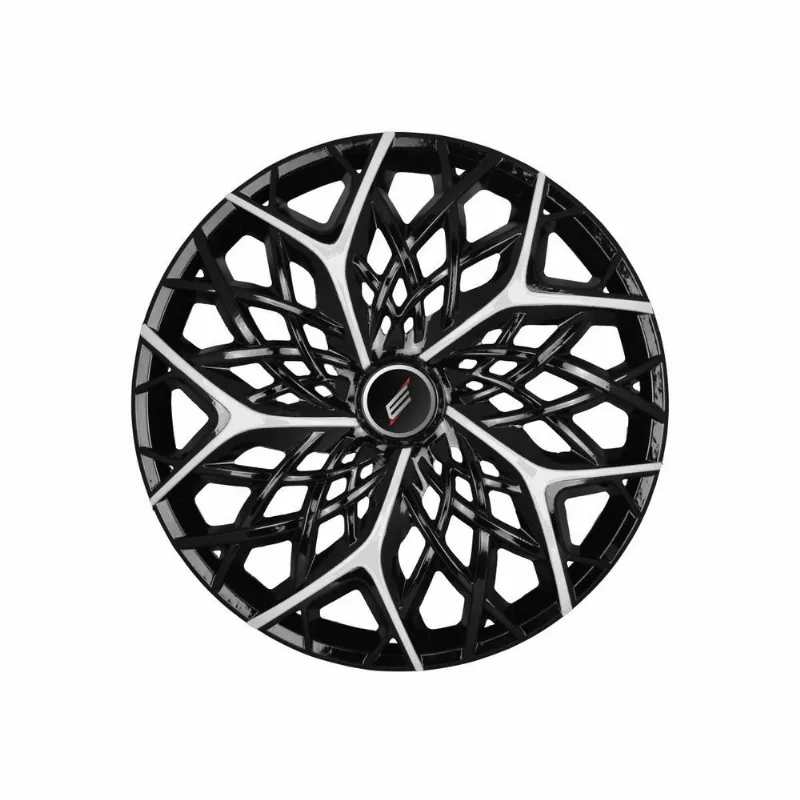 Calota Aro 13 Moove Black Silver Esportiva Universal - Elitte Preto Prata