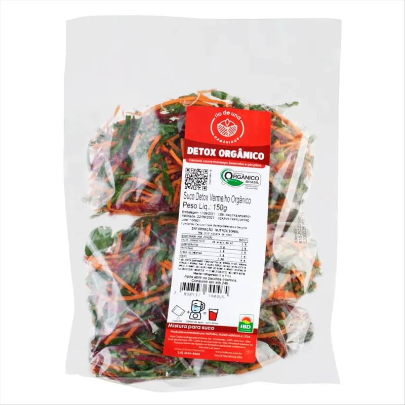 MIX SUCO DETOX VERM ORG RIO DE UNA 150G - RIO DE UNA - Hortifruti