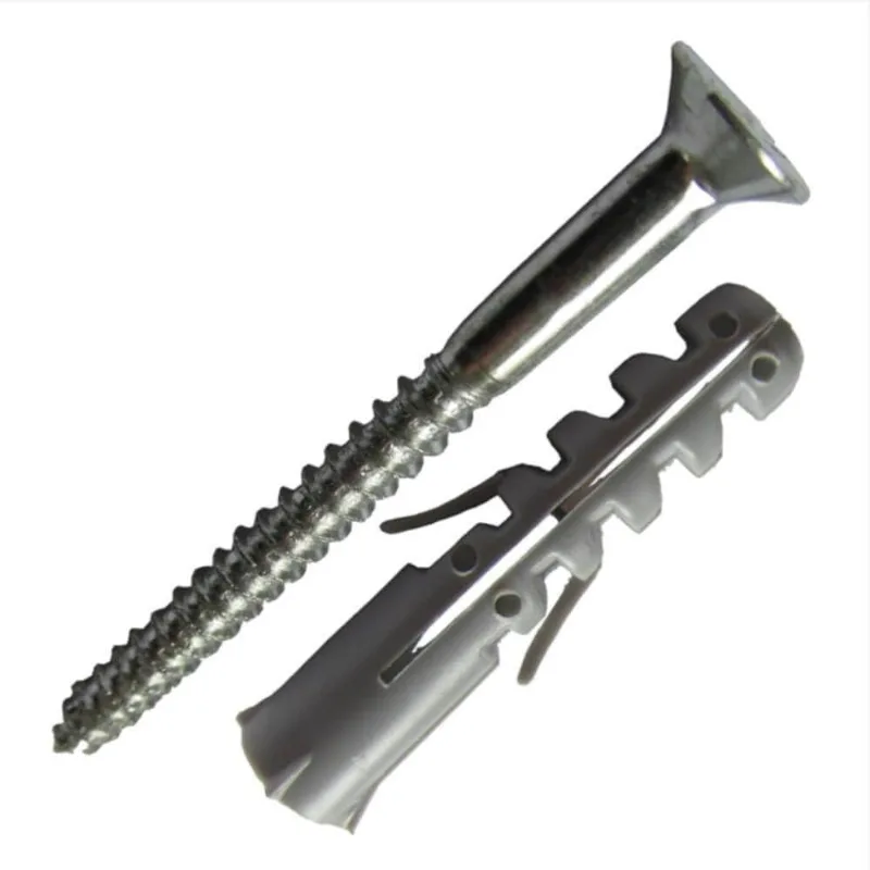 Bucha 8mm Nylon com Parafuso Para Madeira Cabeça Chata 5,5x50 Cartela 05 Peças Pmb409 Foxmix Pa
