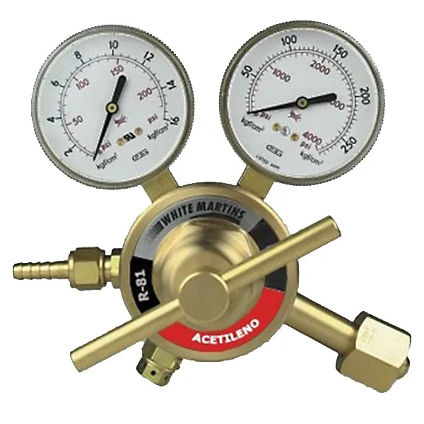 Regulador para Acetileno PGR-87/R-81 - WM/PROSTRAR - WM/PROSTAR - Solda