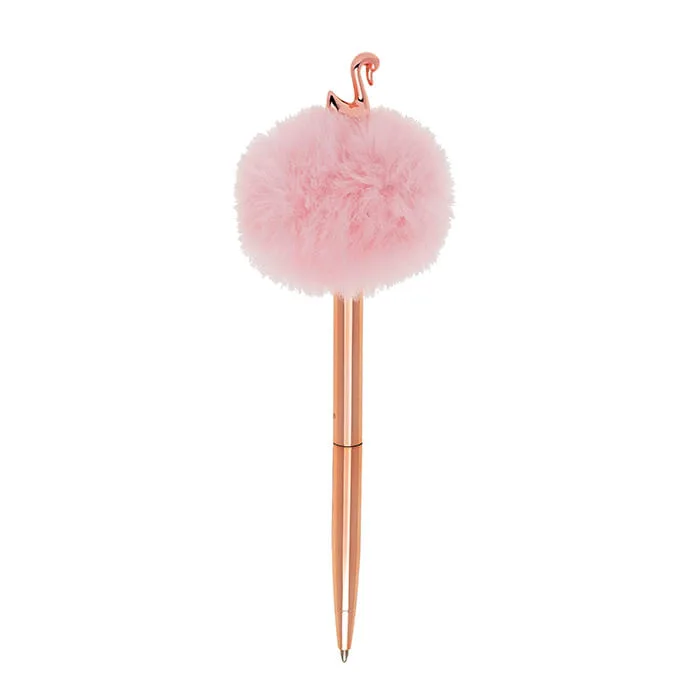 Caneta Esferográfica 1.0mm Metal Cisne Pompom - LC - Papelaria