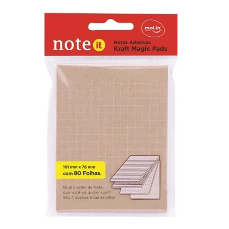 Bloco Adesivo Kraft Magic 80 Folhas