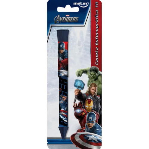 Molin Tn Avengers Esferográfica Azul 1 Unidade - AVENGERS