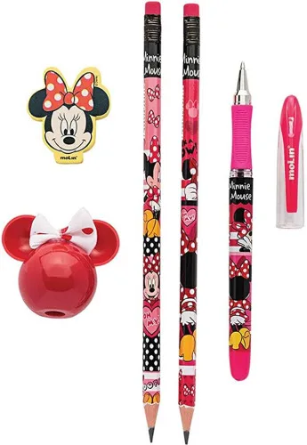 Molin Kit Escolar C/5 Pcs Minnie - MOLIN - Bazar