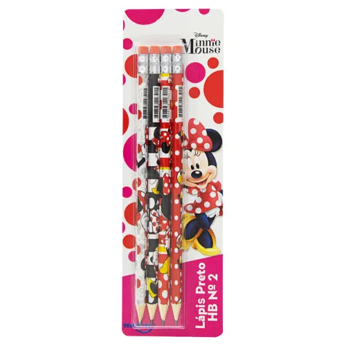 Molin Minnie Mouse Com Borracha Hb 4 Unidades - MOLIN - Bazar