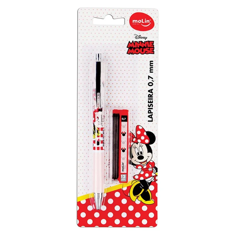 Lapiseira Molin Minnie 0,7mm + Grafite
