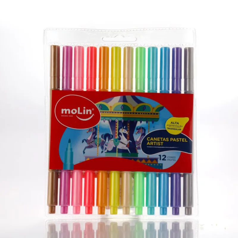 Caneta Molin Artist Pastel 12Unidades