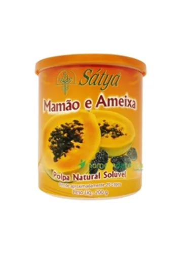 Polpa Natural Solúvel Mamão E Ameixa Sátya 200g - SATYA