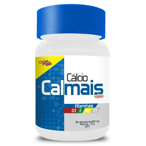 Cálcio Calmais 800 Com 90 Cápsulas De 800mg Chá Mais - CHAMAIS - Mercearia