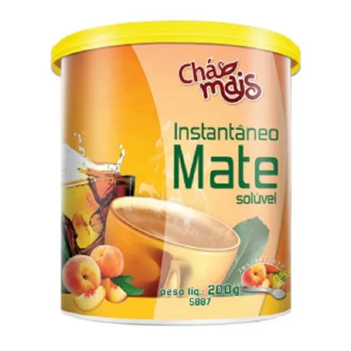 Mate Solúvel Sabor Pêssego 200g Chá Mais - CHAMAIS - Mercearia