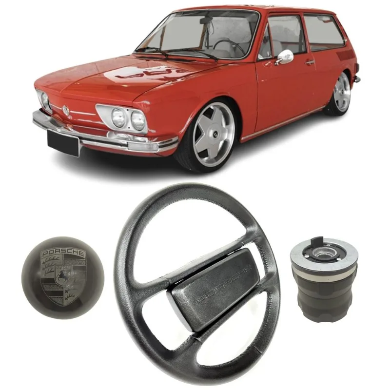 Volante Porsche 928 Preto Brasilia 74 75 76 Manopla Cubo