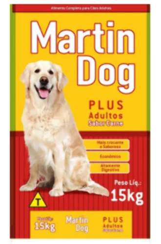 ALIMENTO CÃES MARTIM DOG 15KG PLUS