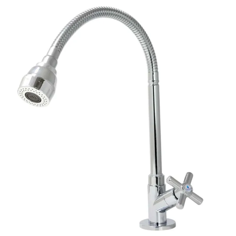 Torneira para Cozinha Mesa 1/4V Bica Alta Gourmet C64 Cromado
