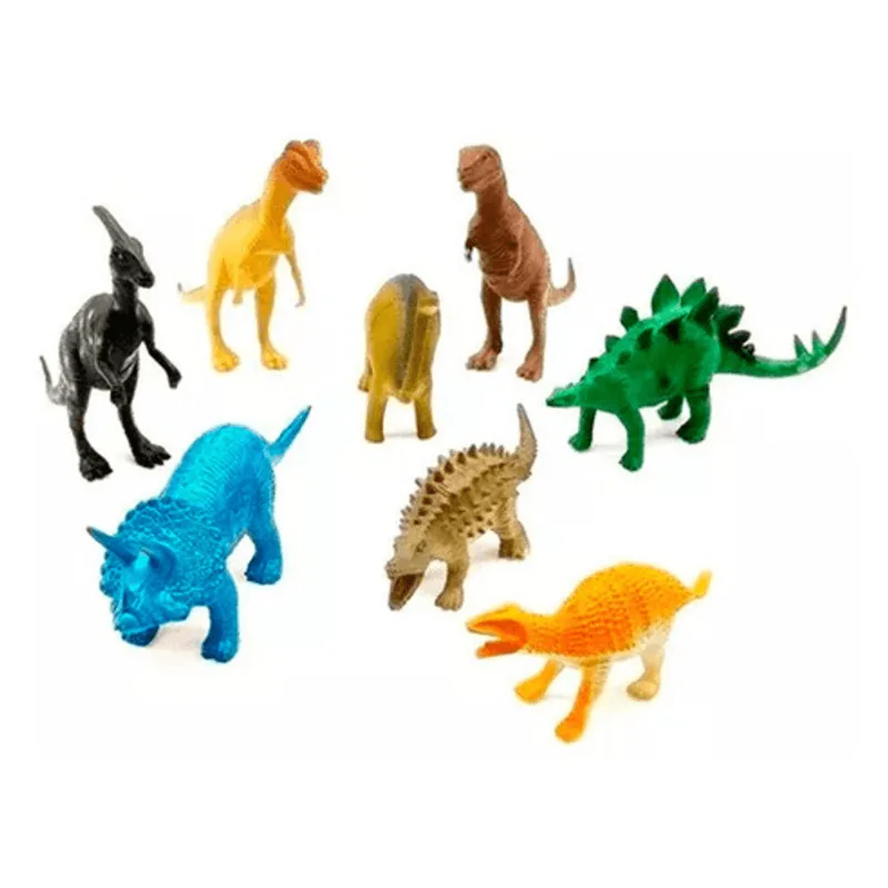 Kit Animais Jurássicos com 12 peças - Ark Toys - UNICA