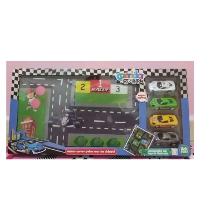 Brinquedo Tapete de Corrida Cidade Super Carros arktoys