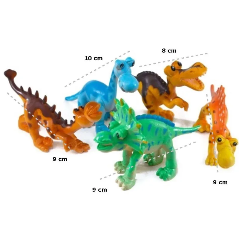 Ki Dinossauro Jurassic Emborrachado - 5 Peças