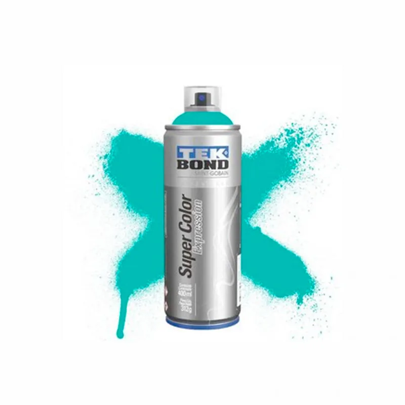 Tinta Spray Super Color Expression 400mL Verde Boreal TekBond