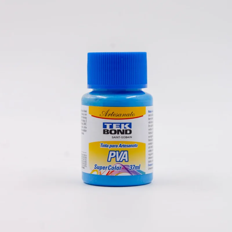 Tinta Para Artesanato Pva 37Ml Tekbond 051Tb - Azul Caribe