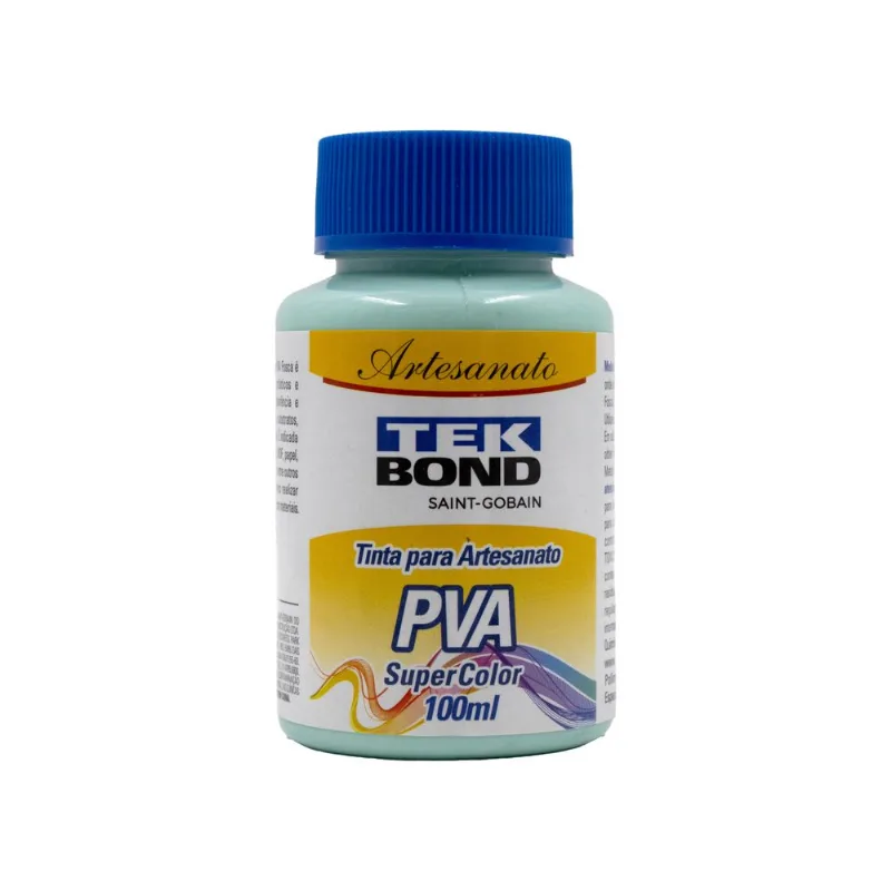 Tinta Para Artesanato Pva 100Ml Tekbond 089Tb - Verde Agua