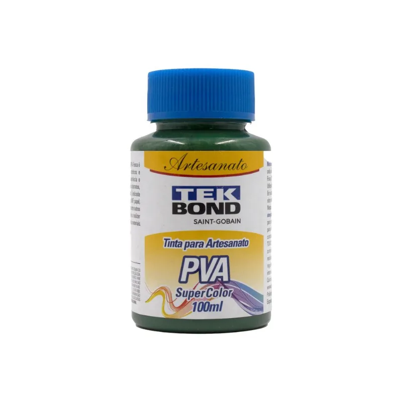 Tinta Para Artesanato Pva 100Ml Tekbond 058Tb - Verde Floresta